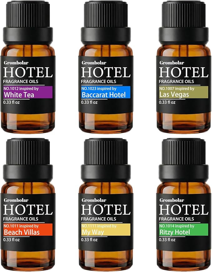 Essential Oils Set-Hotel Collection Diffuser Oil Gift Set,Premium Essential Oil for Diffusers, Home Care, Fragrance, Humid...