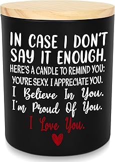 TEEZWONDER Anniversary Wedding Gifts for Women Men - Long Lasting Vanilla Lavender Candle 10 Oz - Romantic Gifts for Him H...