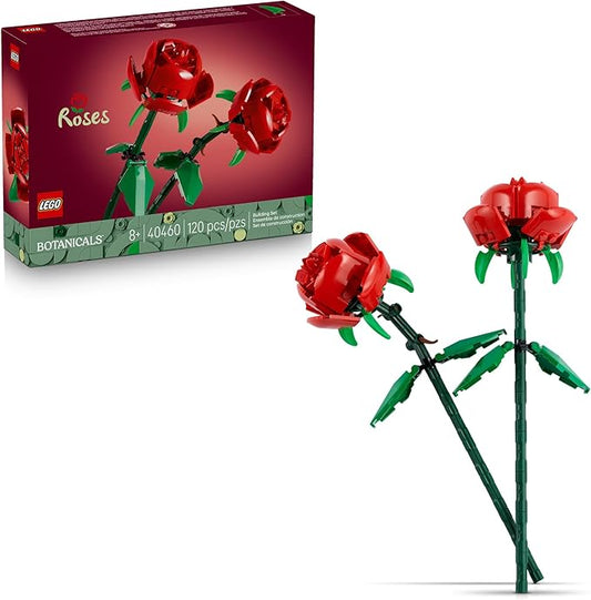 LEGO Roses - Building Toy for Kids, Girls & Boys, Ages 8+ - Artificial, Fake Roses for Home Decor & Display - Gift Idea fo...