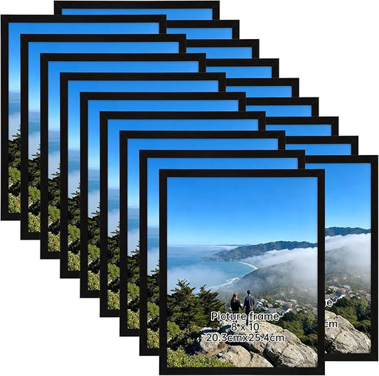 Giftgarden 8x10 Picture Frame Set of 18, Lightweight 8 by 10 Frames Bulk for Gallery Wall Photo Hanging and Tabletop Displ...