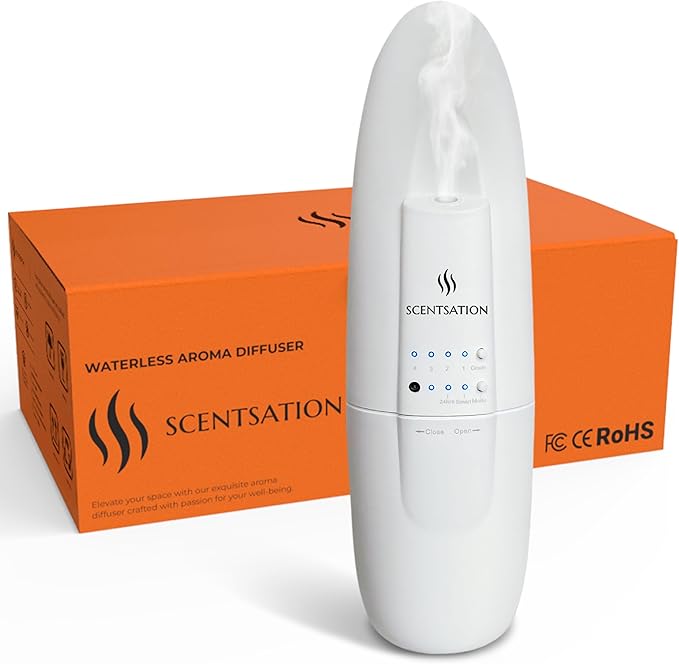 SCENTSATION Plug-in Essential Oil Diffuser - Smart Advanced Nanotechnology (SAN) - Silent & Waterless Aromatherapy - Cold ...