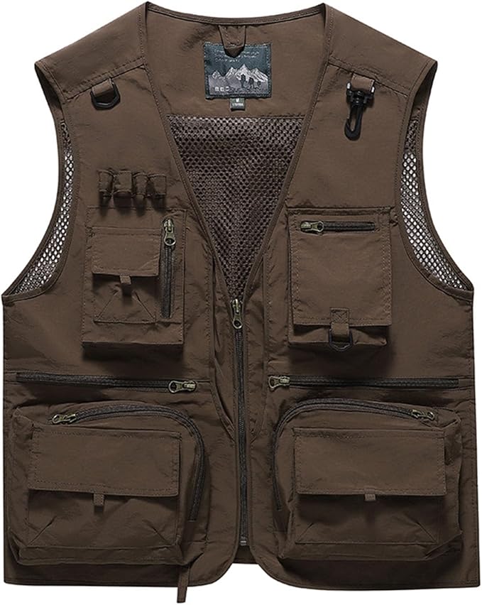Sobrisah Men's & Women's Outdoor Fishing Vest Work Safari Travel Photography Vests,Family Matching Hiking Waistcoat