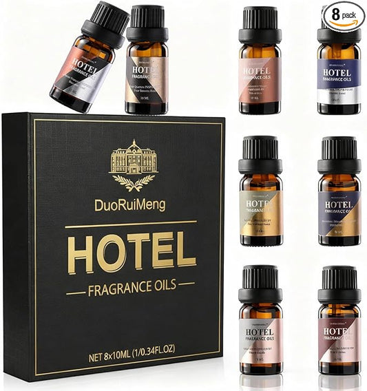 Hotel Diffuser Oil Gift Set - Inspired by 5-Star Hotel Scents - My Way,Ritz - C,Westin White Tea,Baccarat,Four Seasons,Hil...