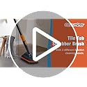 CLEANHOME Tile Tub Scrubber Brush with 3 Different Function Cleaning Heads and 56" Extendable Long Handle-No Scratch Showe...