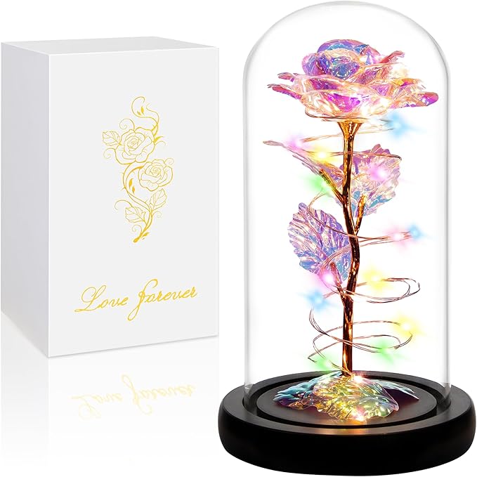 Childom Mothers Day Mom Gifts for Mom,Birthday Gifts for Women Grandma,Flowers for Delivery Prime,Colorful Rainbow Light U...