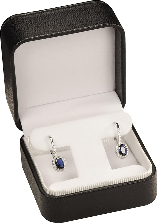 LAODA T Style Earring Gift Box for Hoops, Dangling and Leverback Earrings Luxury PU Leather Material Multiple Use Necklace...