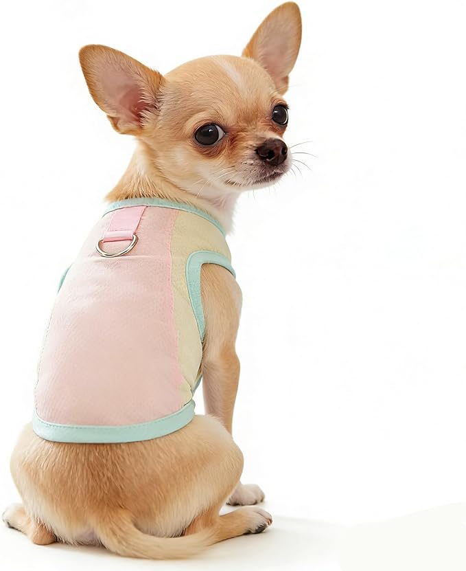 Dog Shirt with D-Ring, Sun Protection Summer Pet Clothes for Small Dogs Boy Girl Dog Cooling Vest Summer T-Shirt Puppy Sle...