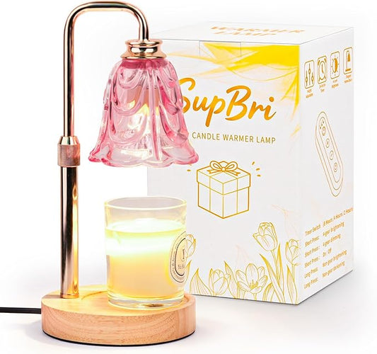 SupBri Candle Warmer Lamp with Timer, Adjustable Height and Dimmable, Birthday Gifts for Women, Mothers Day Gifts for Mom,...