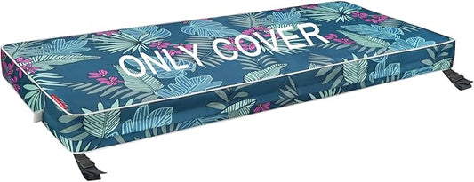 Porch Shield Outdoor Bench Cushion Cover – Waterproof Swing Cushion Cover for Patio Furniture Loveseat (Not Insert) Palm L...