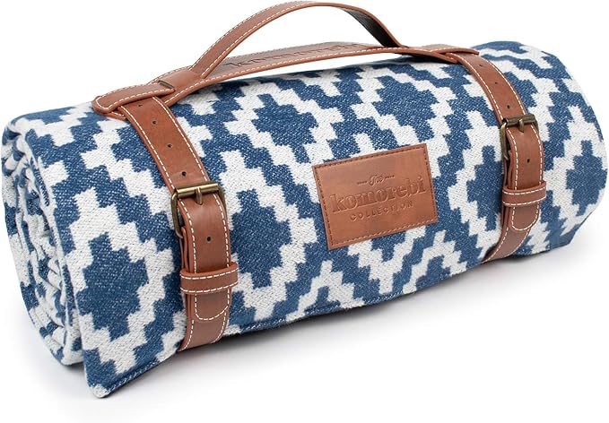Komorebi Extra Large Picnic Blanket - 78” x 59” - Waterproof Outdoor Blanket, Foldable & Portable Sandproof Beach Blanket...