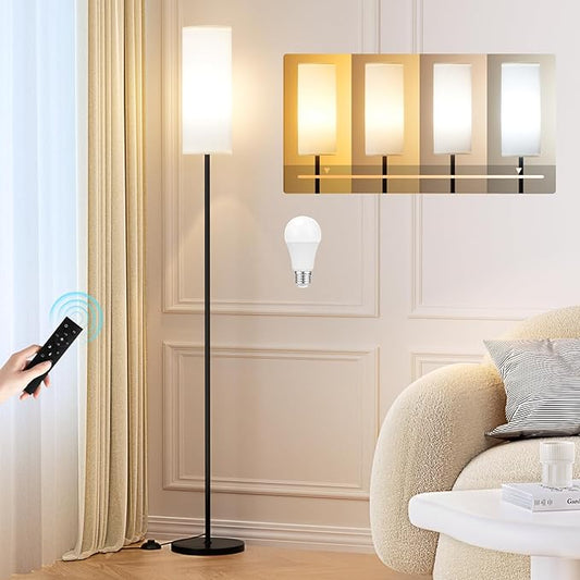 Ambimall Floor Lamps for Living Room, 64" Modern Floor Lamp with Remote Control and Stepless Dimmable Colors Temperature &...