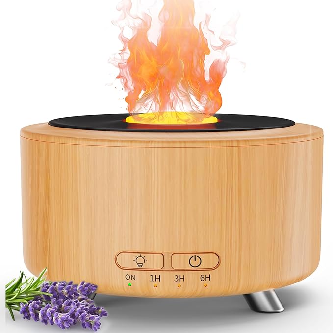 Essential Oil Diffuser for Home, 500ML Aromatherapy Diffuser Oil Machine for Office Room Yoga, Aroma Diffuser with Auto-Of...