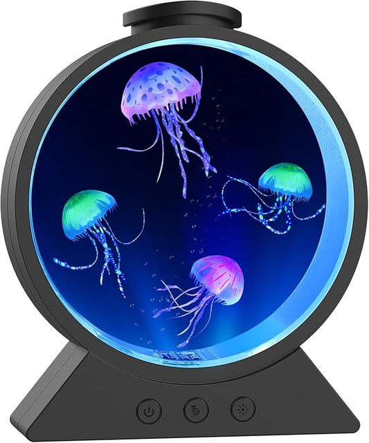 Eyesound Jellyfish Lamp, 7-Color Changing Jellyfish Aquarium Light for Relax, Mood Lamp for Home, Office & Bedroom Decor, ...