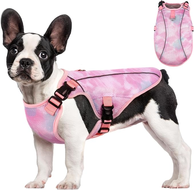 Kuoser Dog Cooling Vest for Dogs, Lightweight Cooling Shirt for Small Medium Large Dogs, Adjustable Pet Cooler Jacket with...