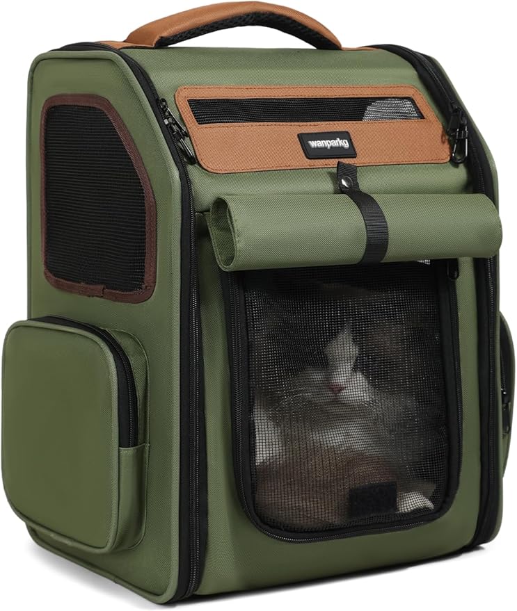 Wanparkg Cat Backpack Carrier, Super Breathable Cat Backpacks, Lightweight Cat Travel Backpack, Cat Carrying Backpack Suit...