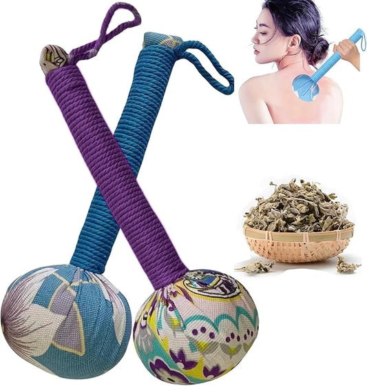 APSWUDR Mugwort Massage Hammer, Massage Tools Back, Shoulder & Body - Handheld Percussion Therapy Tool with US Design Pate...