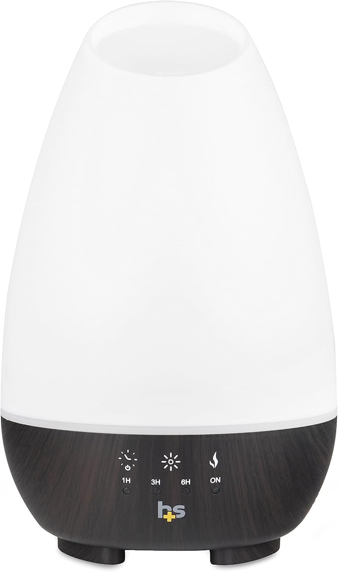 HealthSmart 500ML Essential Oil Diffuser for Large Rooms, Cool Mist Humidifier and Aromatherapy Diffuser, Adjustable Time...