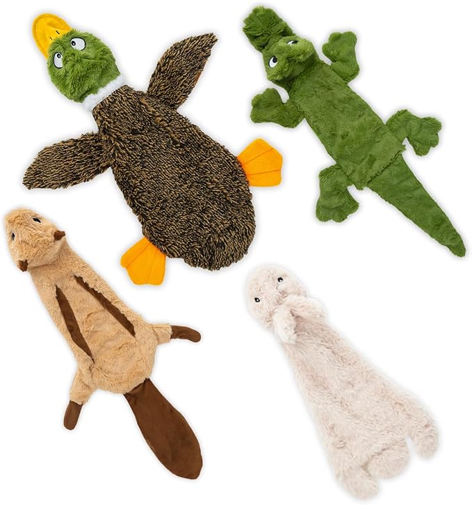Best Pet Supplies Squeaky Dog Toys with Soft Durable Fabric for Small, Medium and Large Pets Interactive Toy for Indoor Pl...