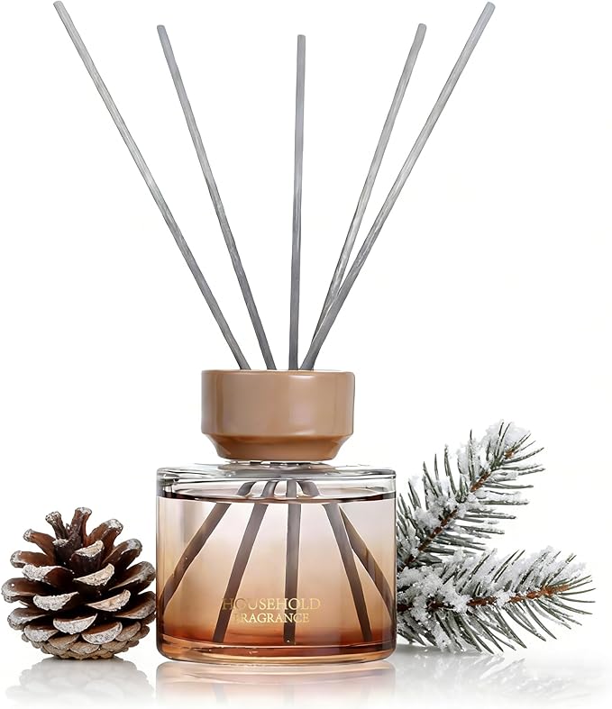 Reed Diffuser Set - 3.38 fl oz (100ml) Black ice Oil Diffusers | 5 Premium Reed Sticks | Home Fragrance Oil for Bathroom, ...