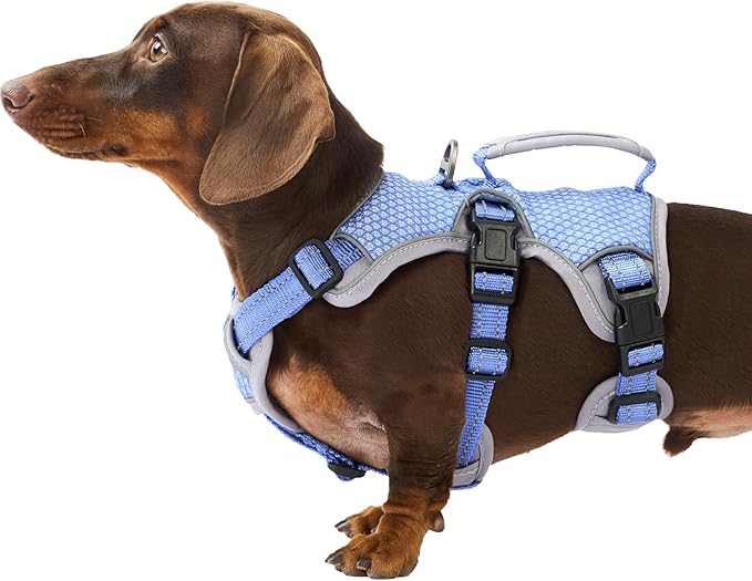Huntboo Escape Proof Dog Harness, Escape Artist Harness, Reflective Dog Harness with Handle, Durable,Adjustable Vest for S...