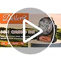 Deller Portable Camping Fans, Battery Operated Fan with LED Light 4 Speeds & Hook, Cordless Battery Powered Fans for Tent ...