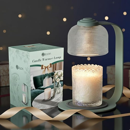 Oizuon Candle Warmer Lamp with Timer - 4.92'' Dimmable Candle Lamp Warmer, Christmas Birthday Gift for Women & House Warmi...