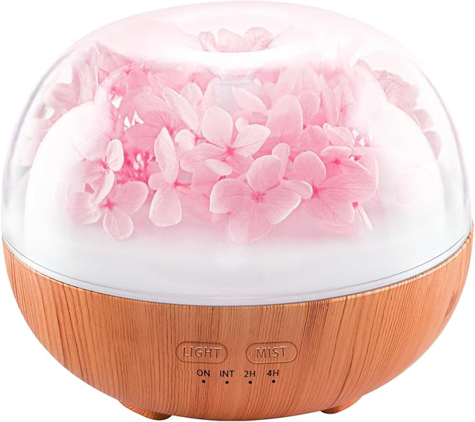 Aromatherapy Essential Oil Diffuser, 300ml Air Diffuser Humidifier with 7 LED Colors, Timer & Auto-Off for Home Bedroom Of...