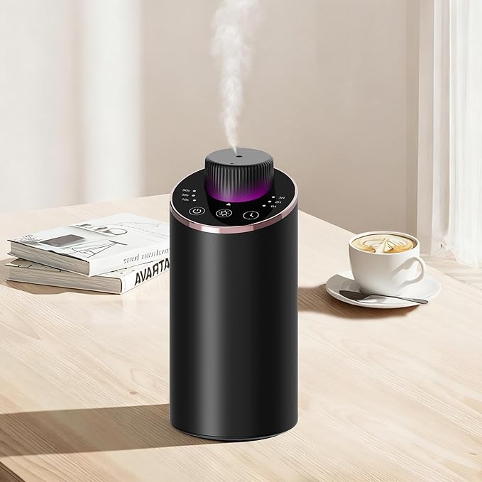 Waterless Essential Oil Diffuser Aromatherapy Scent Diffusers for Home Large Room, Bedroom, Car, Office, Desk, Battery Ope...
