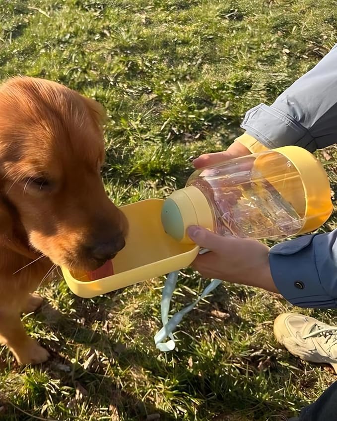 35oz Water Bottle, Portable Dog Water Bottle with Shoulder Strap, BPA Free, Leak Proof, Large Capacity, Pet Water Dispense...
