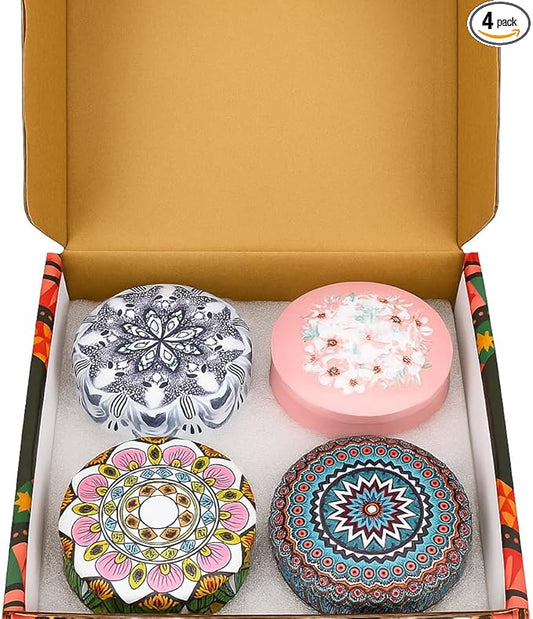 Scented Candle Gift Set, Decorative Tin Candles, Home Fragrance Candles for Relaxation, Birthday & Everyday Gifting