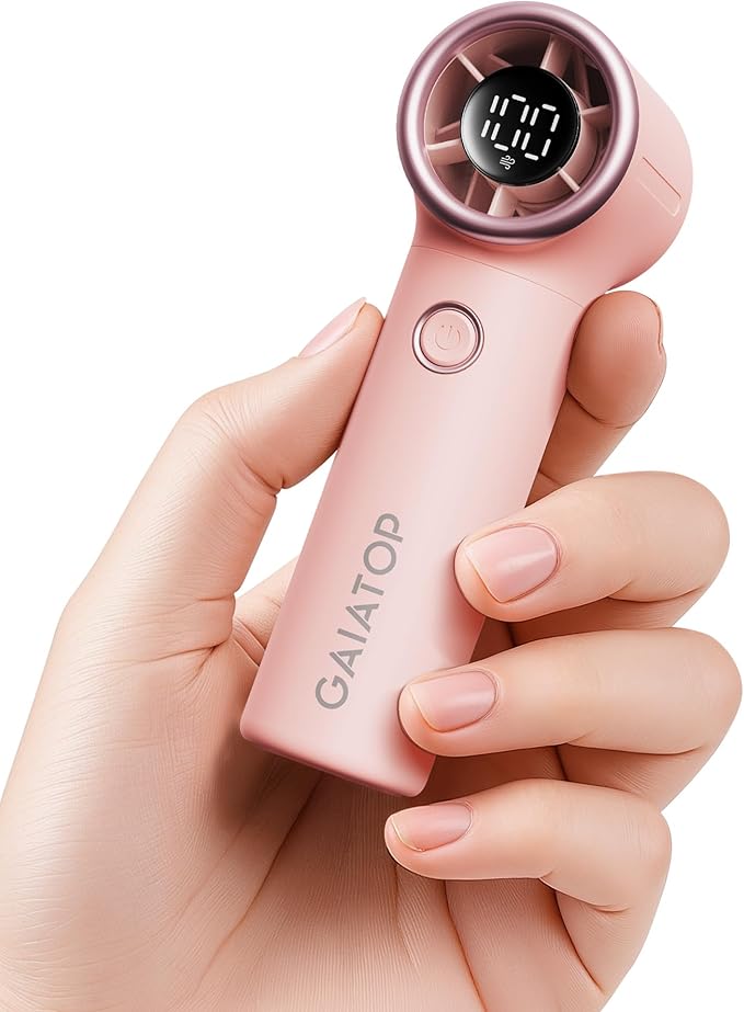Gaiatop Mini Portable Handheld Fan, 4000mAh [15h Max Runtime] Personal Turbo Fans Pocket Size, High Speed 1-100 Adjustable...