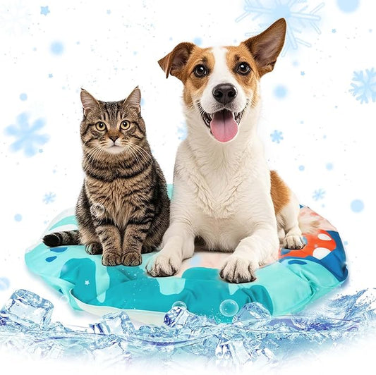 Kiluiu Pet Cooling Mat for Dogs Cats, Thickened Durable Cooling Pad Washable for Small Pets, Indoor & Outdoor Summer Use