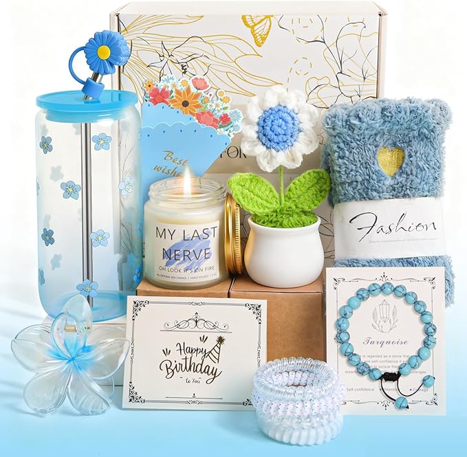 Happy Birthday Gifts for Teen Girls Women, Unique Mothers Day Gifts for Mom, Gift Baskets for Her Self Care Thank You Get ...