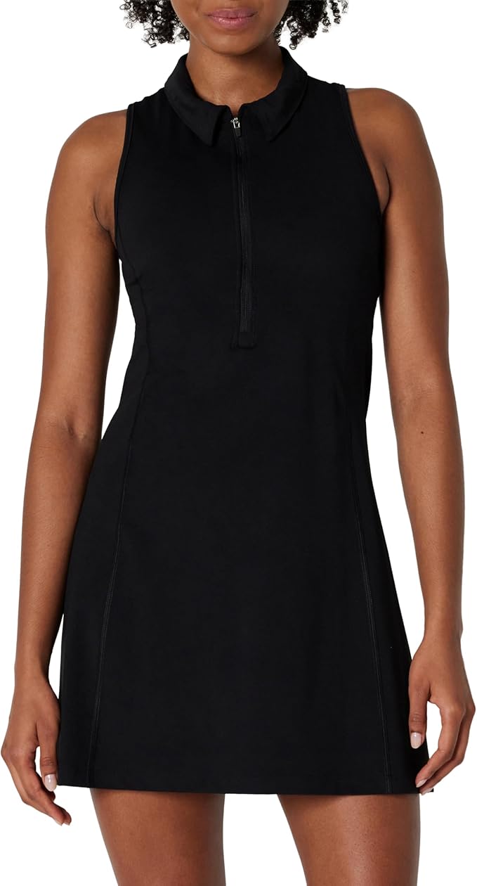 Amazon Essentials Women's Formflex Polo Tennis Dress with Built-in Shorts