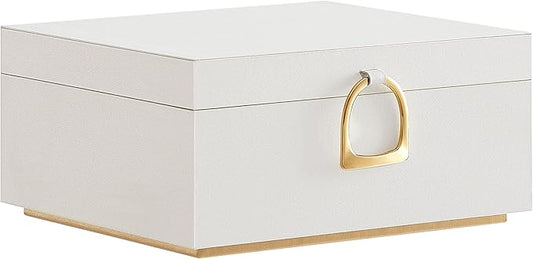 SONGMICS 2-Layer Jewelry Box, Jewelry Organizer with Handle, Removable Jewelry Tray, Jewelry Storage, Floating Effect, 8.1...