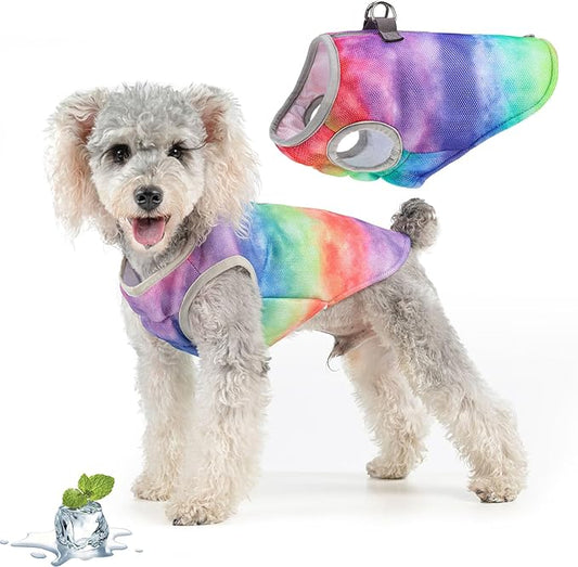 BEAUTYZOO Dog Cooling Vest with Zipper, Lightweight Breathable Cooling Shirt for Summer, Adjustable Reflective Cooling Jac...