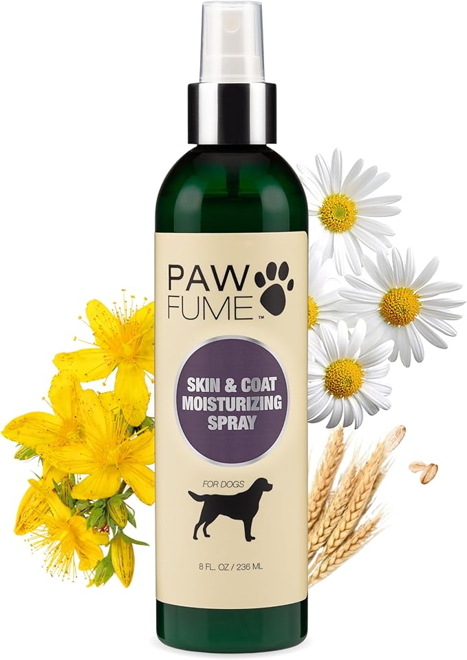 PAWFUME Skin & Coat Detangler Spray for Dogs, 1-Pack – Soothe Dry, Itchy Coats Quickly – Non-Toxic Chamomile & Oat Formul...