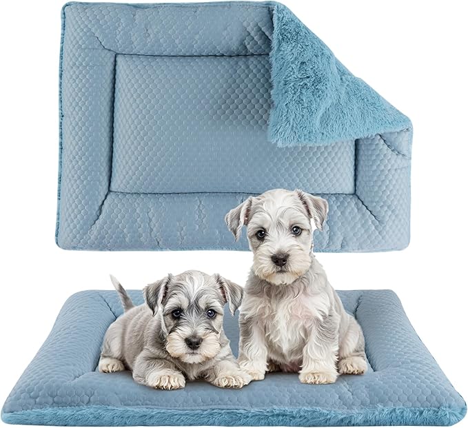 Vetasac Dog Bed Mat, Crate Pad Reversible,Soft Kennel Pad, Washable Dog Crate Mat (Cool and Warm),Pet Sleeping Mattress fo...