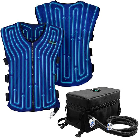 Alphacool 12V Motorcycle Circulatory Cooling Vest System with SAE Adapter, Powersports Cooler Vest, Unisex