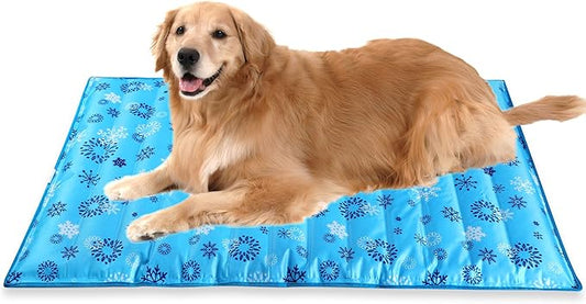 Fuz Bigaza Dog Cooling Mat, Pet Washable Non-Toxic Summer Dogs Cats Cooling Pads Sleeping Kennel Mats Cool Ice Blanket for...