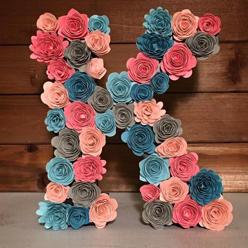 Mverse Pink Forever Rose, 3D Rolled Roses Paper Flowers Decorations for Custom Shadow Box Frame, Mini Artificial Crafts DI...