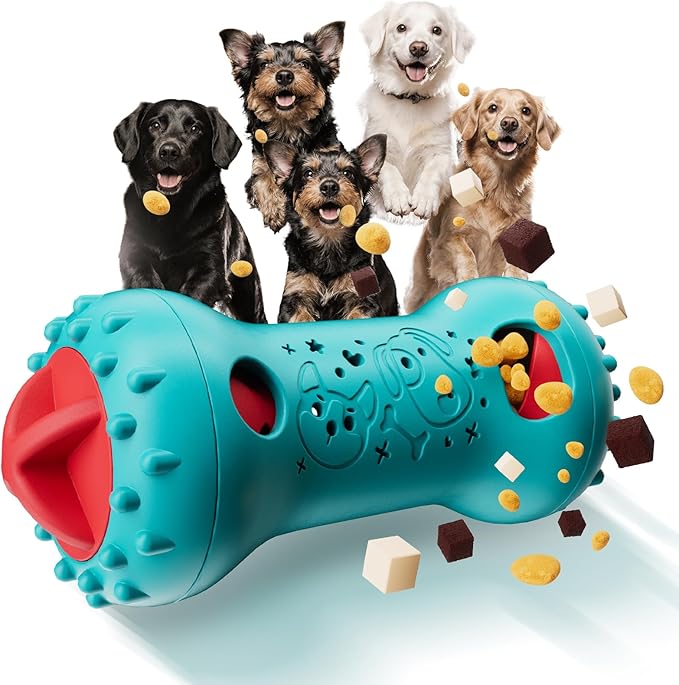 knitly Interactive Dog Toys, Adjustable Treat Dispensing Toy to Keep Them Busy, Dog Enrichment for Brain Stimulation & Cog...