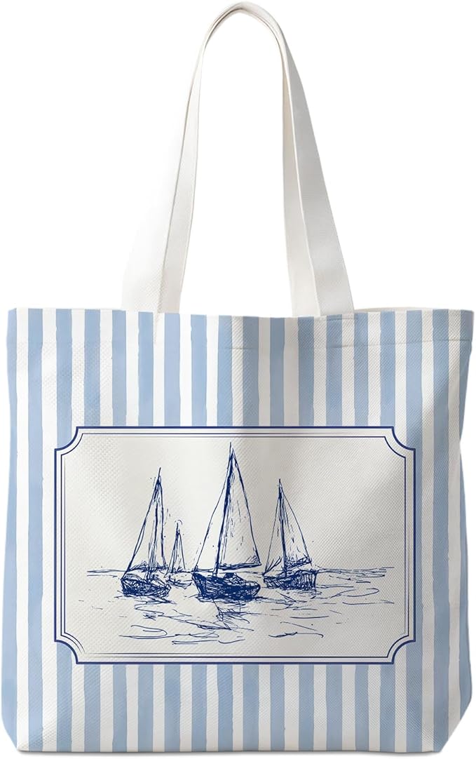 VIIJJUE Tote Bag Gifts for Women, Canvas Aesthetic Reusable Grocery Bags Shopping Bags