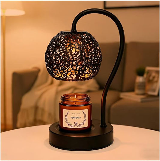 Saertiloki Earth Candle Warmer Lamp with Timer Dimmable, Home Decor & Gifts for Mom Women Wife, Safe Flameless Candle Warm...