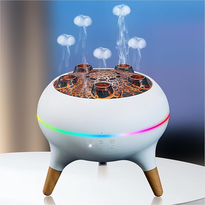 BLOIMP Essential Oil Diffuser 250ML,Jellyfish Diffuser Air Humidifiers Sound Pickup Ultrasonic Aromatherapy Diffuser Remot...
