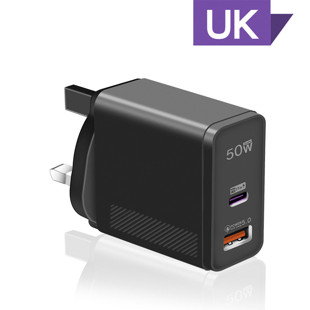50W Super Fast Charging EUUSUK Standard Charger
