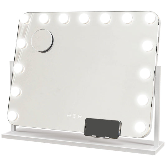 14 LED Bulb Tabletop Makeup Mirror, With Adjustable Settings