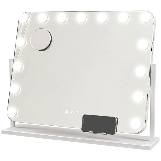 14 LED Bulb Tabletop Makeup Mirror, With Adjustable Settings