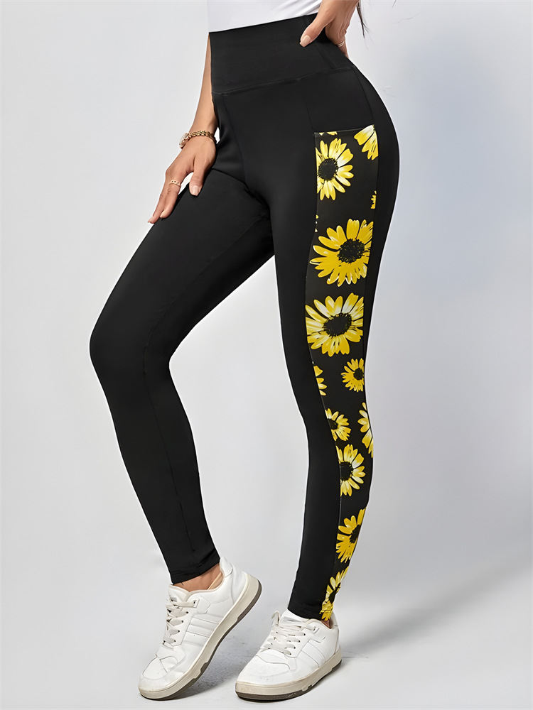 Womens Fashionable Printed Yoga Pants