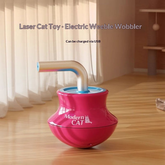 Electric Tumbler Cat-Teasing Laser Pointer Pet Toy